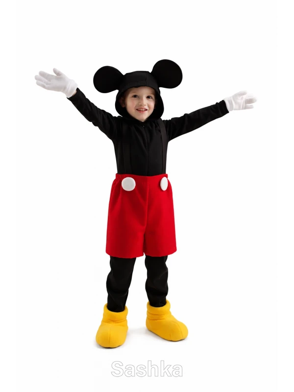 Карнавальний костюм Міккі Маус для хлопчика, розмір 98-140